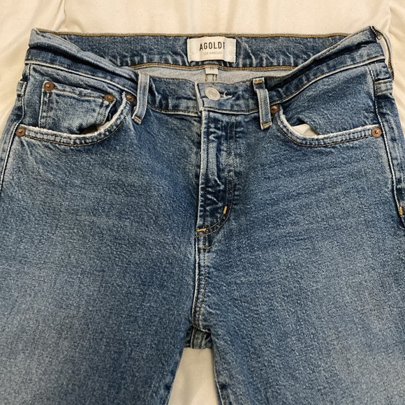AGOLDE Toni Mid Rise Straight Jeans Dime Size 26 - Picture 7 of 13